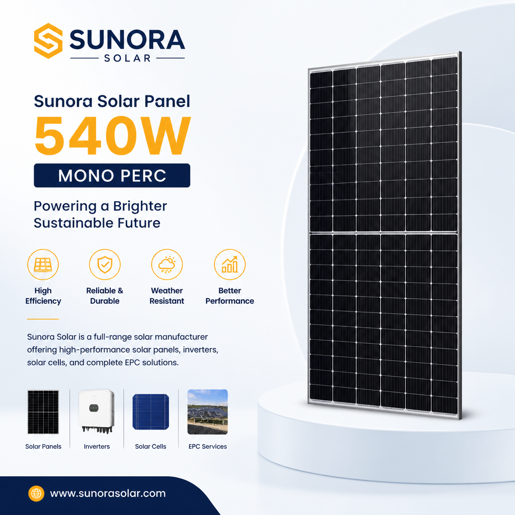 Sunora Solar Panel (540W Mono PERC)