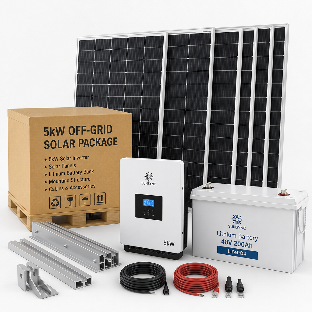 Farm Solar Package (5kW Off-Grid)